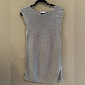 Zara metallic sleeveless knit dress